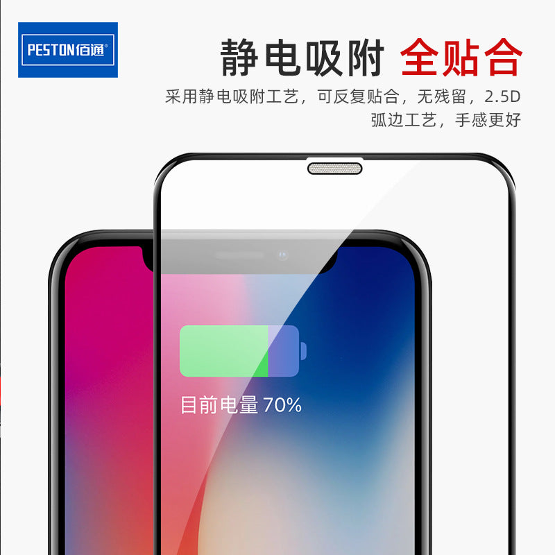 适用iPhone14 13 12Pro MAX手机全屏钢化膜听筒防尘网玻璃保护膜