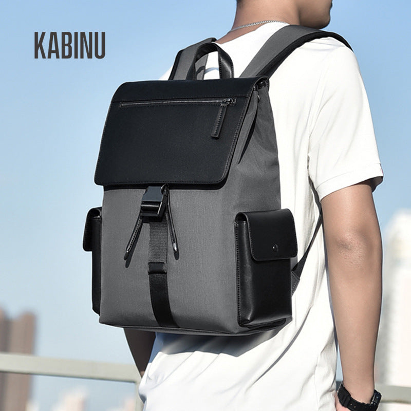 Kabinu休闲双肩包 2022新款商务通勤双肩电脑包轻便背包学生书包