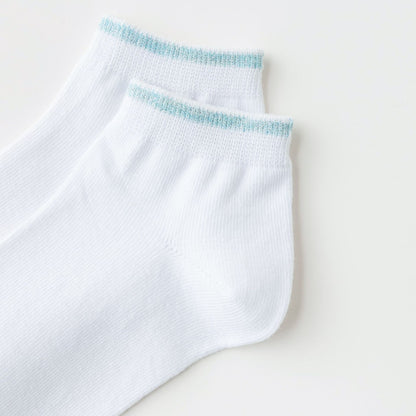 棉质女士船袜短筒春夏基础款运动袜低帮5双装外贸尾单跨境现货
