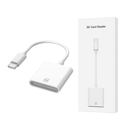 适用iPhone三合一USB3.0多功能SD卡TF卡读卡器手机平板otg转换器